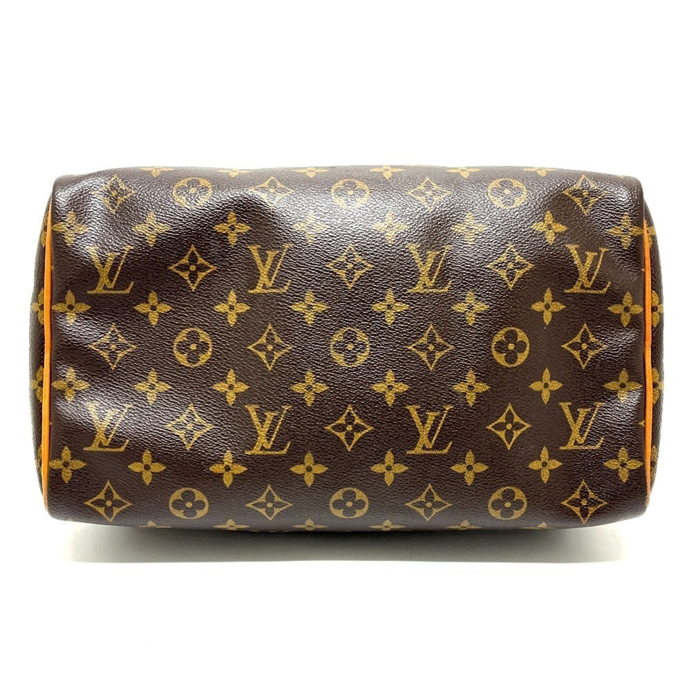 LOUIS VUITTON Authentic Brown Monogram Canvas Speedy 30 Boston Bag - Picture 6 of 16